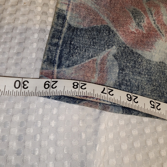 VENUS EUC WOMEN'S SIZE 12 BIRD FLORAL HIP JEANS - Picture 5 of 11